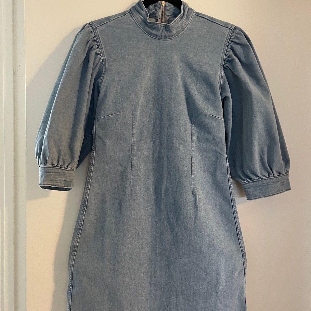 Denim mini dress